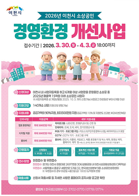 4 이천시 소상공인 경영환경개선사업 접수 시작 지원 규모 확대.jpg